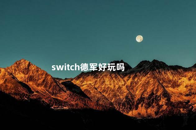 switch德军好玩吗