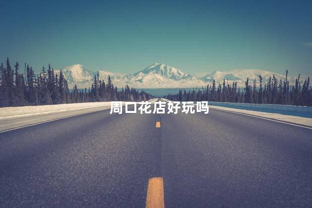 周口花店好玩吗