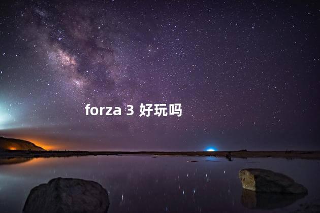 forza 3 好玩吗