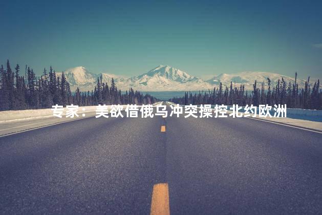 专家：美欲借俄乌冲突操控北约欧洲