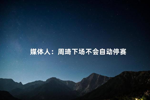 媒体人：周琦下场不会自动停赛