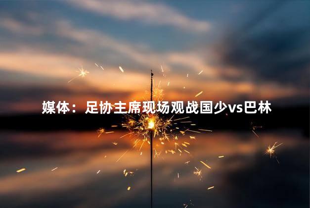 媒体：足协主席现场观战国少vs巴林