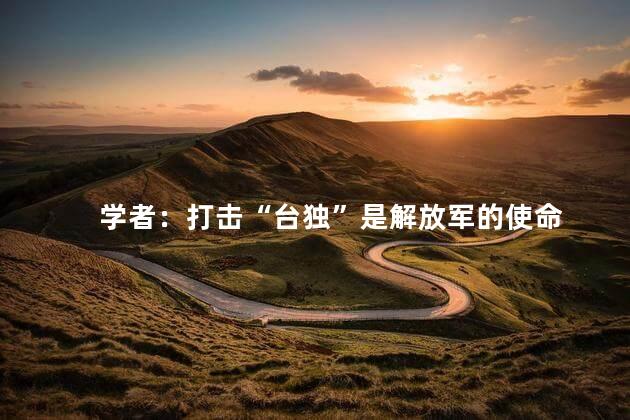 学者：打击“台独”是解放军的使命