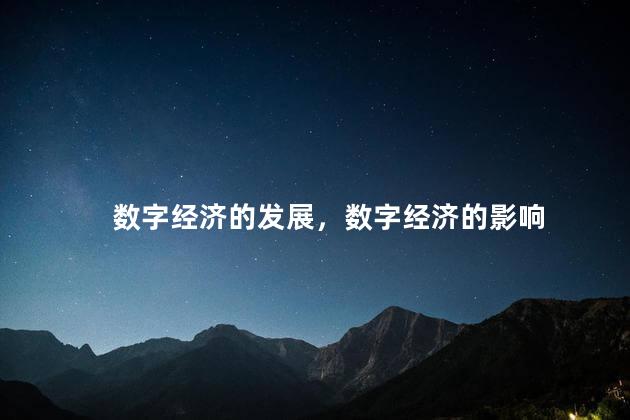 数字经济的发展，数字经济的影响