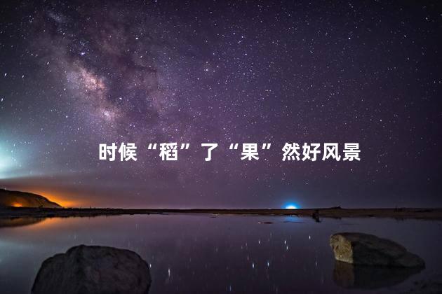 时候“稻”了“果”然好风景