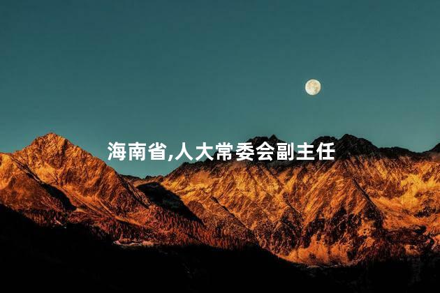 海南省人大常委会副主任刘星泰被查