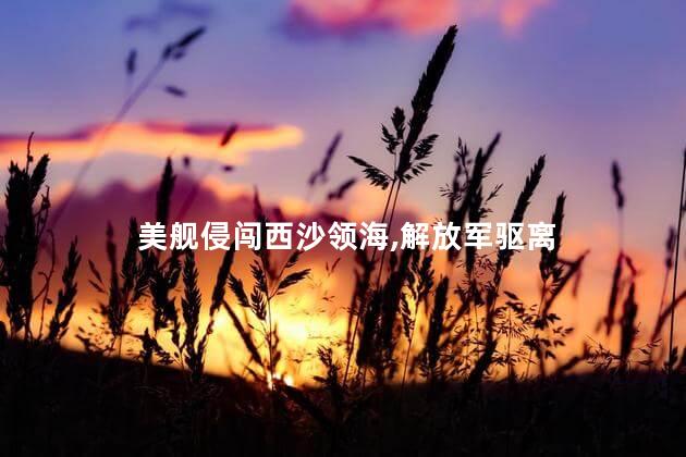 美舰侵闯西沙领海，解放军驱离